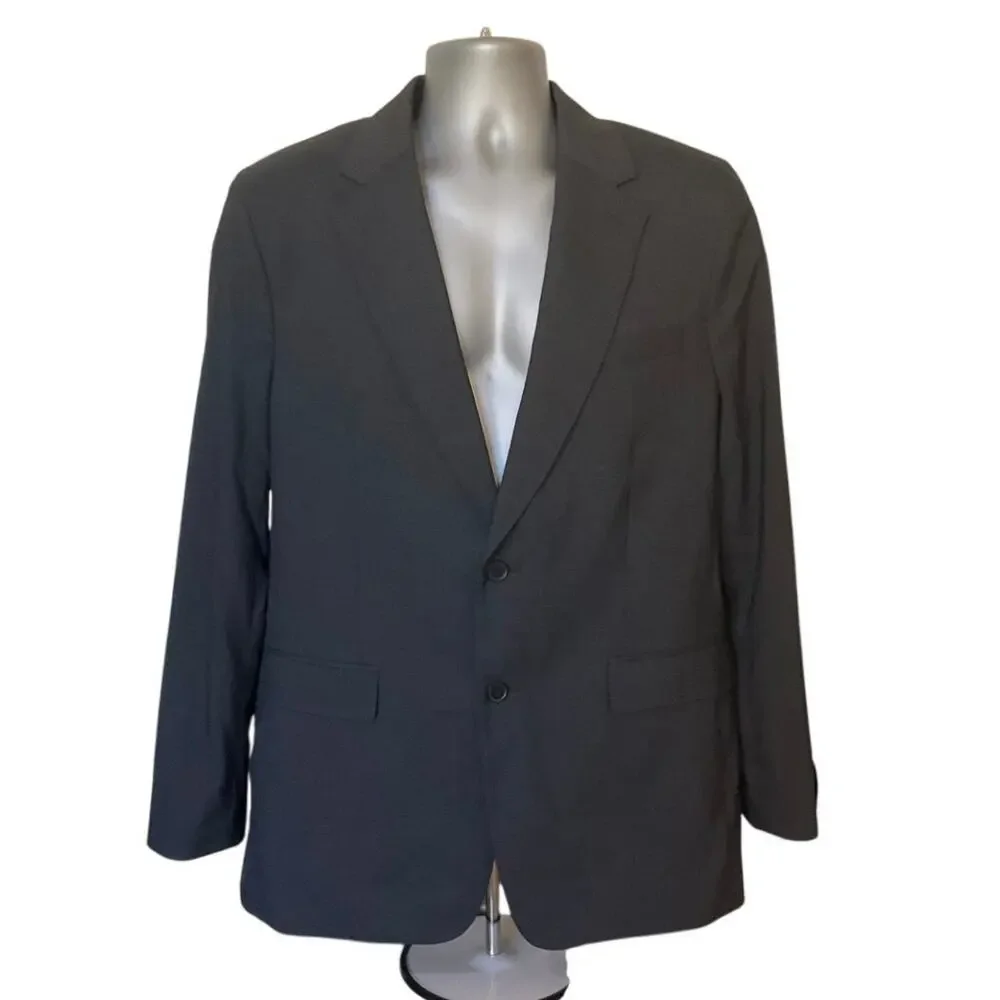 NWT Banana Republic Tailored Fit Sport Coat Blazer 42R Gray Stretch Suit Jacket